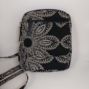 Vera Bradley Mini Hipster Crossbody Bag Blanco Bouquet Retired Pattern Purse